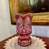 Jarra em Cristal Lapidado vermelho