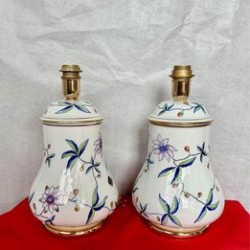 Par de Candeeiros em Porcelana